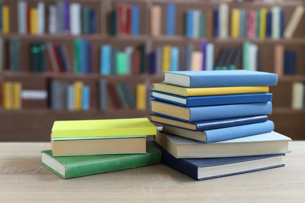 Book,,Books,On,Wooden,Table,In,Library,,Education